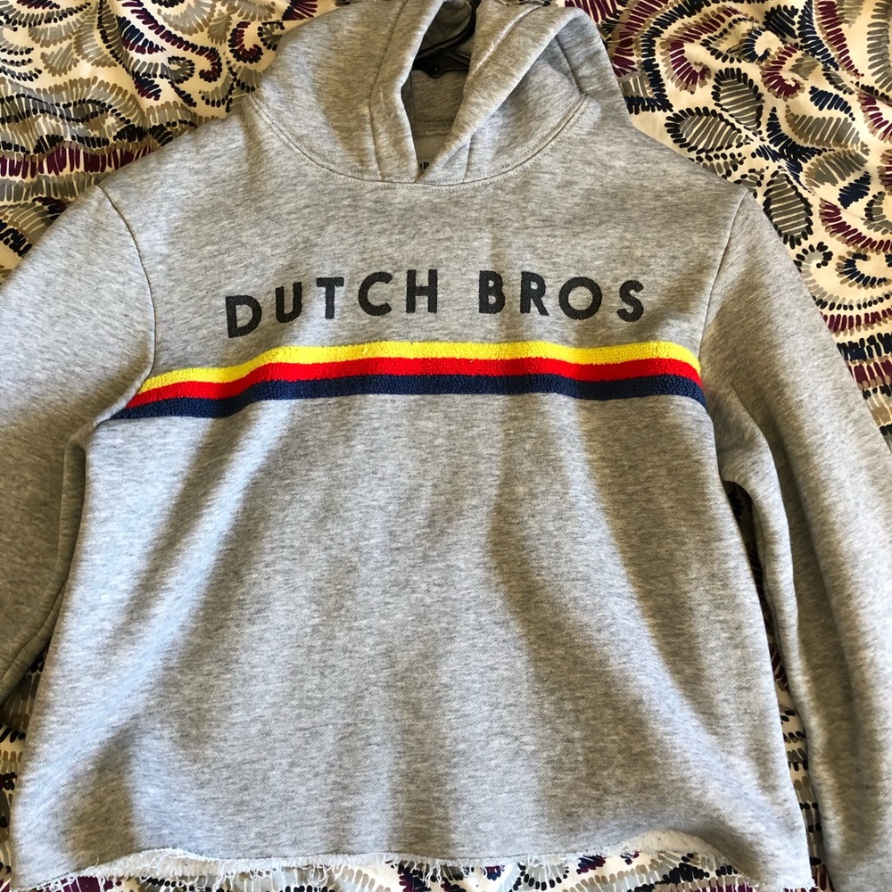 dutch bro’s cropped hoodie